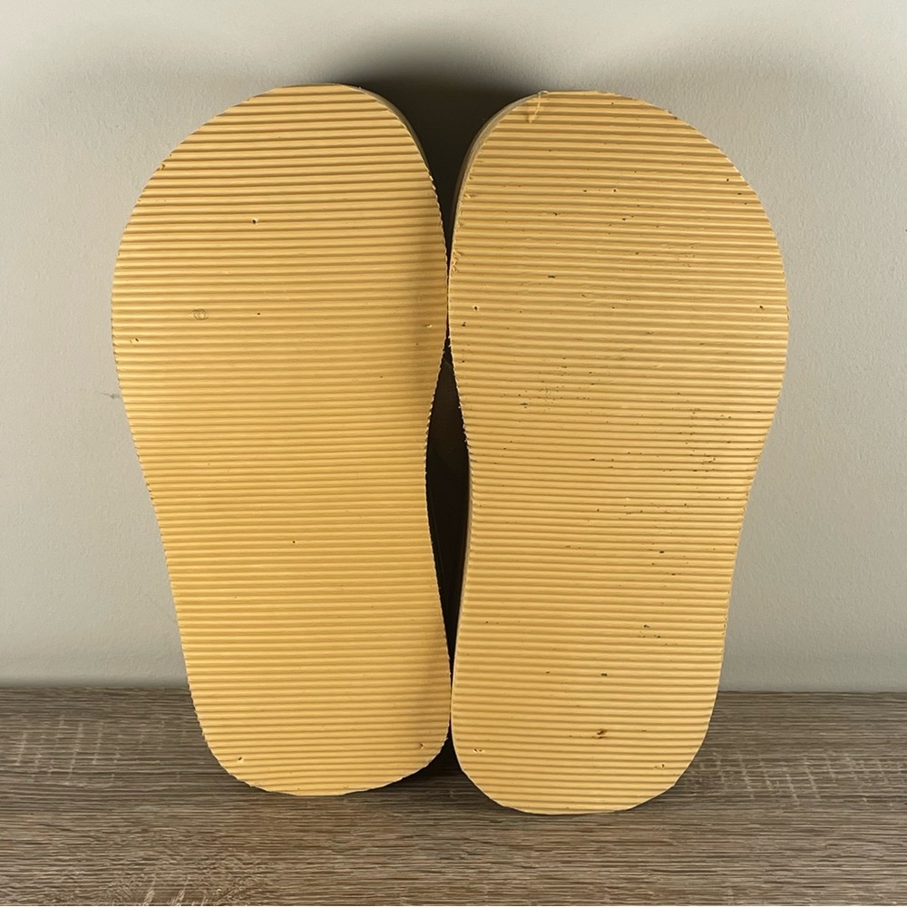 Y2K Blue Ocean Chunky Platform Flip Flops Wedge Thong Sandals - Size 9 - Picture 5 of 5